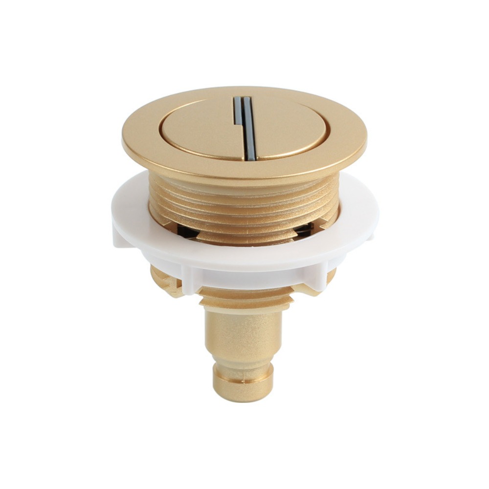 Toilet Fill Valve - Chrome Plating Toilet Push Button Round