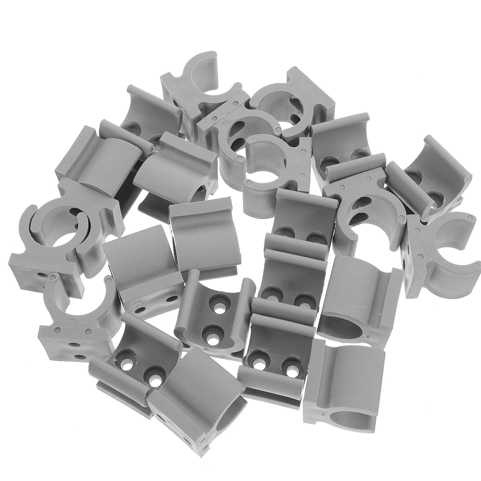 Plastic Pipe Clip - 24Pcs Wheelchair Commode Chair U-Shaped Plastic