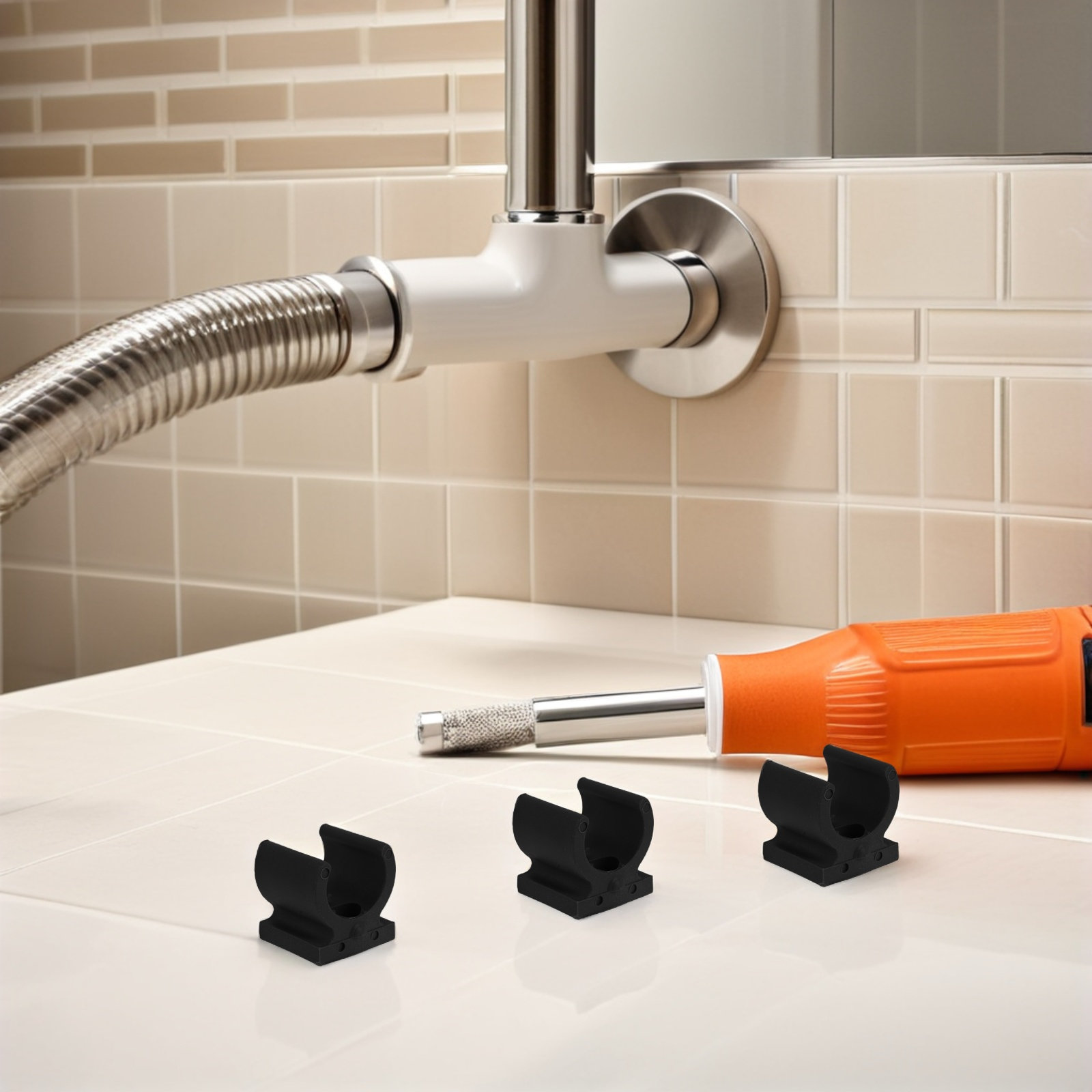 20Pcs Commode Chair Pipe Clamp - Plastic Pipe Clip review and price
