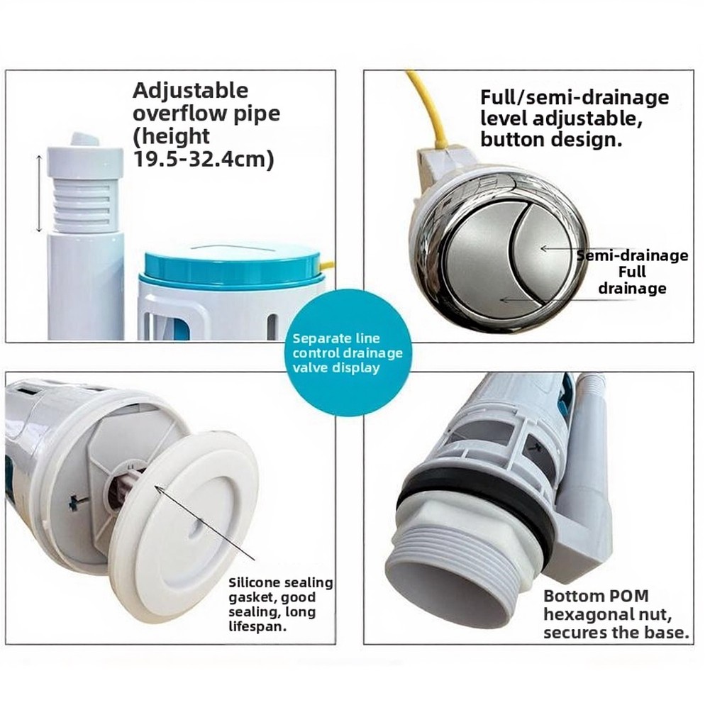 1 Piece Dual Flush Valve Cable - Toilet Fill Valve review and price