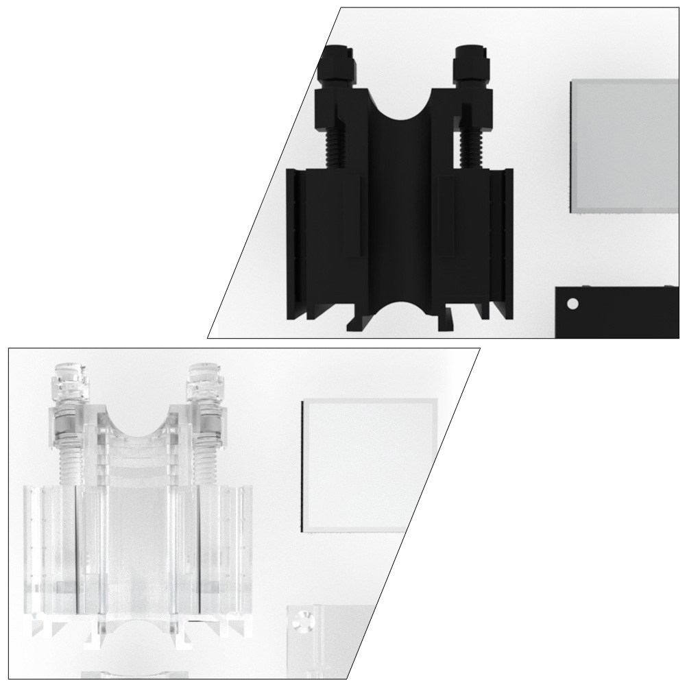 2Pcs Acrylic Fixing Clamps Wat - Plastic Pipe Clip review and price
